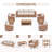 Outdoor 8 - Piece Conversation Sets With Cushions