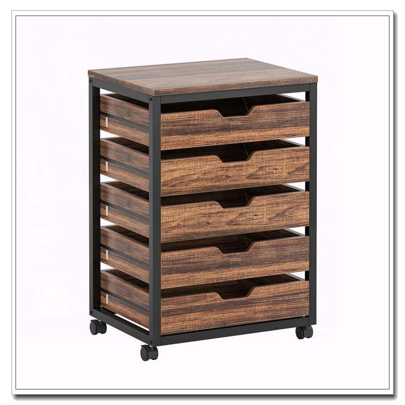Armoire de rangement avec tiroir en bois