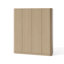 Armoire arquée 73,2 po H grain de bois