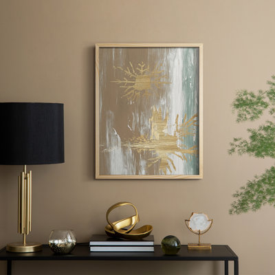 «Christmas Holiday Art CLXIV», reproduction d'art encadrée - bois massif