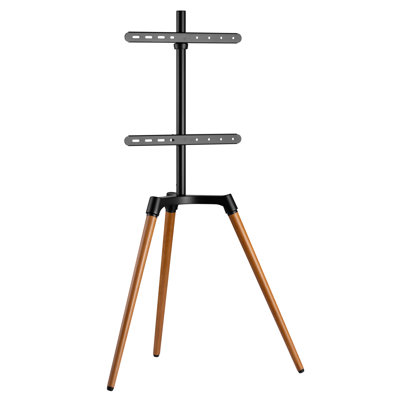 ProMounts Premium Easel TV Floor Stand, Universal TV Mount with 140° Swivel, Corner TV Easel with Tripod Base for 32-75 Inches, TV Stand for Curved Flat Screen