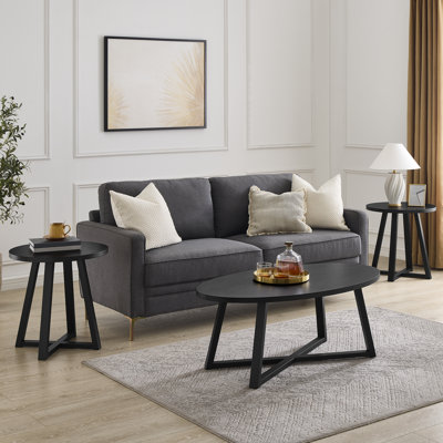 Marvis Savner 3-piece Wood Oval Coffee Table Set by 17 Stories