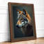 Wolf In Gold Light Rustic - Print-386339842-386339843