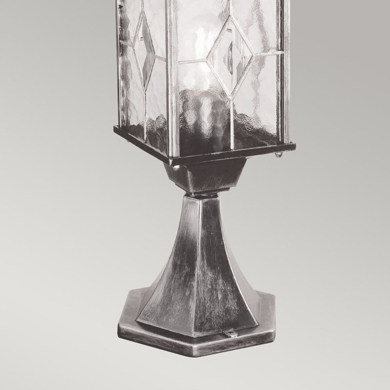Temples Black Metal Pier Mount Light