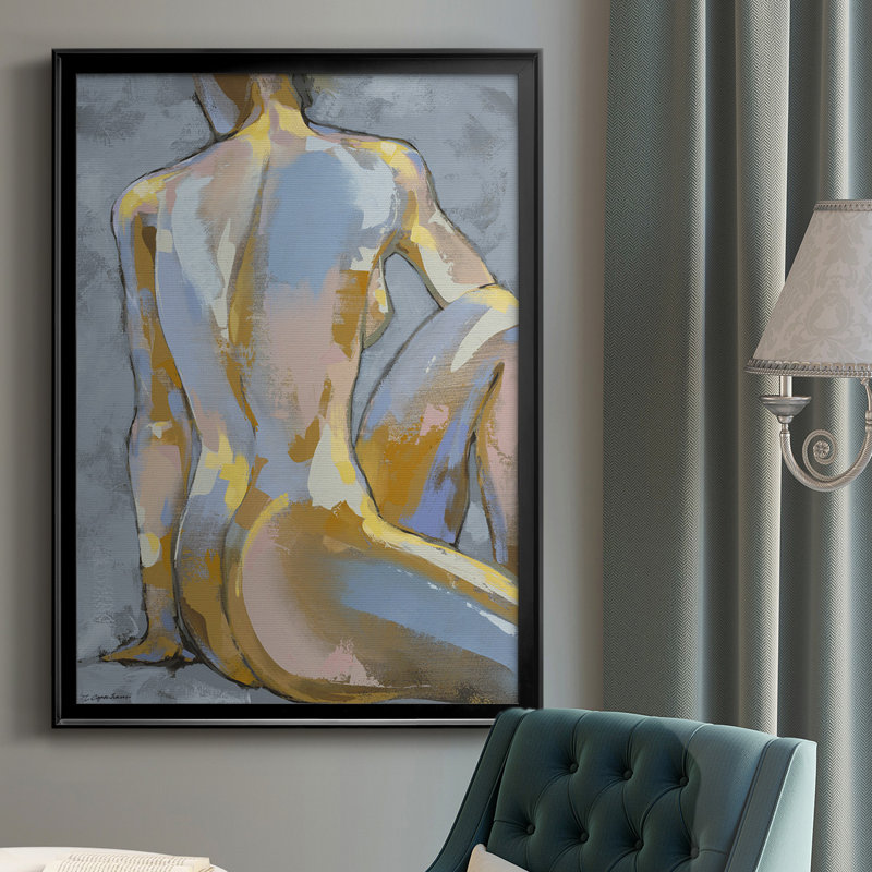 Gray Maiden II, reproduction d'art encadrée, H 42,5 po x l 30,5 po x P 1,25 po, Noir