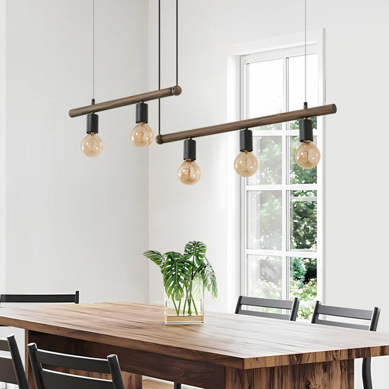 5- Luminaire suspendu de salon peint à la main, réglable, à intensité variable, en fer peint à la main maison de campagne de 110 volts, à intensité variable