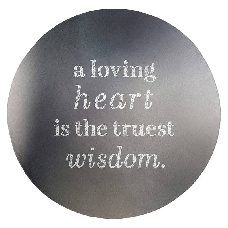 Quotes Chenille Indoor Rug, Round 5'