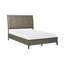 Mobilier de chambre à coucher en bois capitonné à tête de lit de style transitionnel 1pc