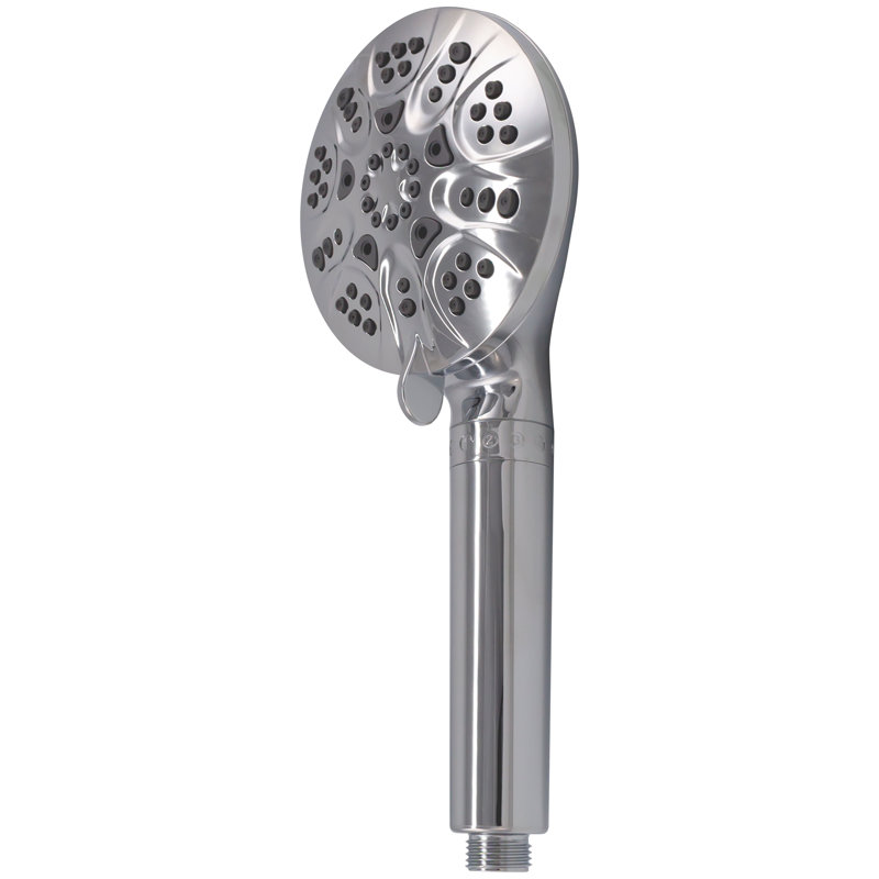 Douche à main 5 po à jet réglable et filtré 5 fonctions, Chrome poli