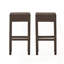 Outdoor PE Rattan Backless Barstools Set of 2