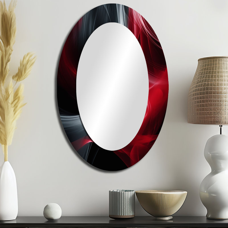 Miroir mural Pentti, 40 po x 30 po, Ovale