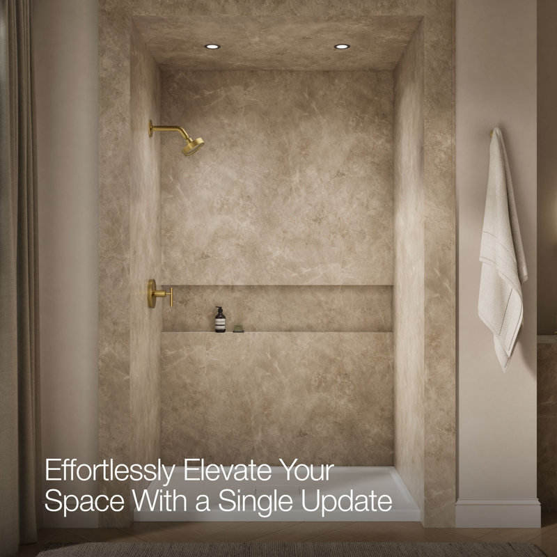 Purist Shower Trim, Lever Handle, Vibrant Brushed Moderne Brass