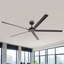 Ventilateur de plafond 72 po / 84 po en aluminium pour intérieur / extérieur avec télécommande, ventilateur de plafond industriel moderne et imperméable à l'eau, ventilateur de pavillon réversible à 6 vitesses sans lumière-677436086-698305710