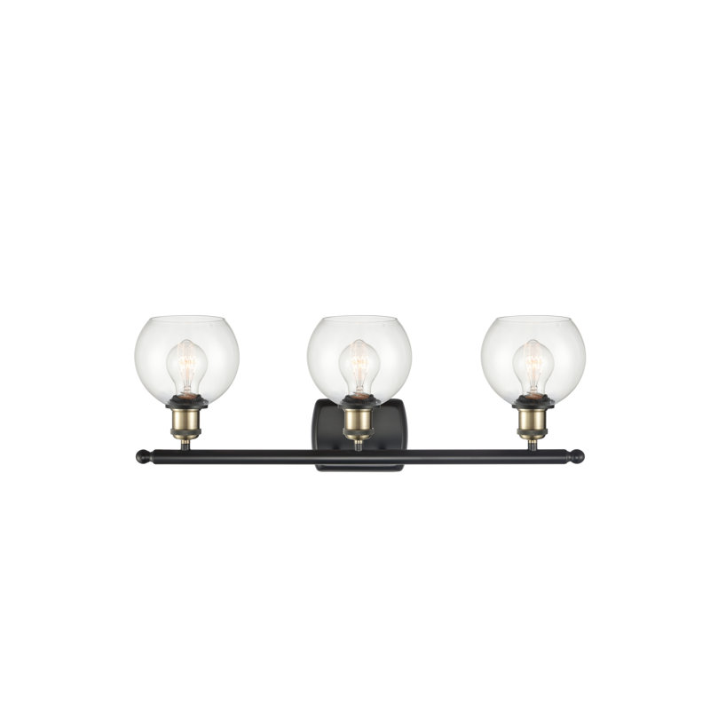 Cindi 3 - Light Vanity Light, LED, Clear, Black Antique Brass