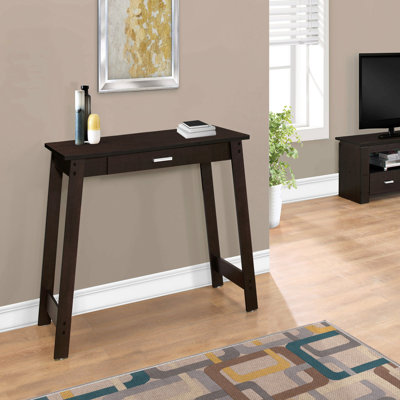 Bureau d'ordinateur, bureau personnel, ordinateur portable, tiroirs de rangement, bureau, stratifié brun, contemporain, moderne