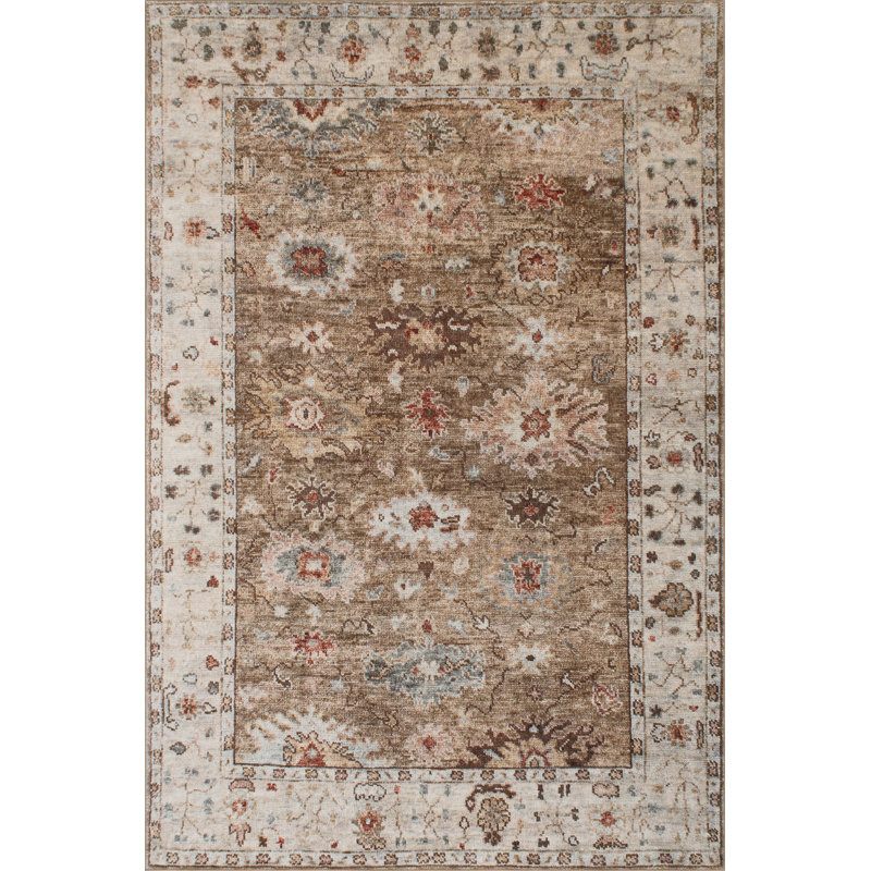  Kavira Hand Knotted Wool Area Rug, Rectangle 9'6" x 13'6"