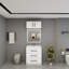 Victoria 30'' Freestanding Vanity with Reinforced Acrylic Sink + Top Cabinet-100853508