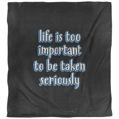 Housse de couette simple réversible Quotes Life and Levity