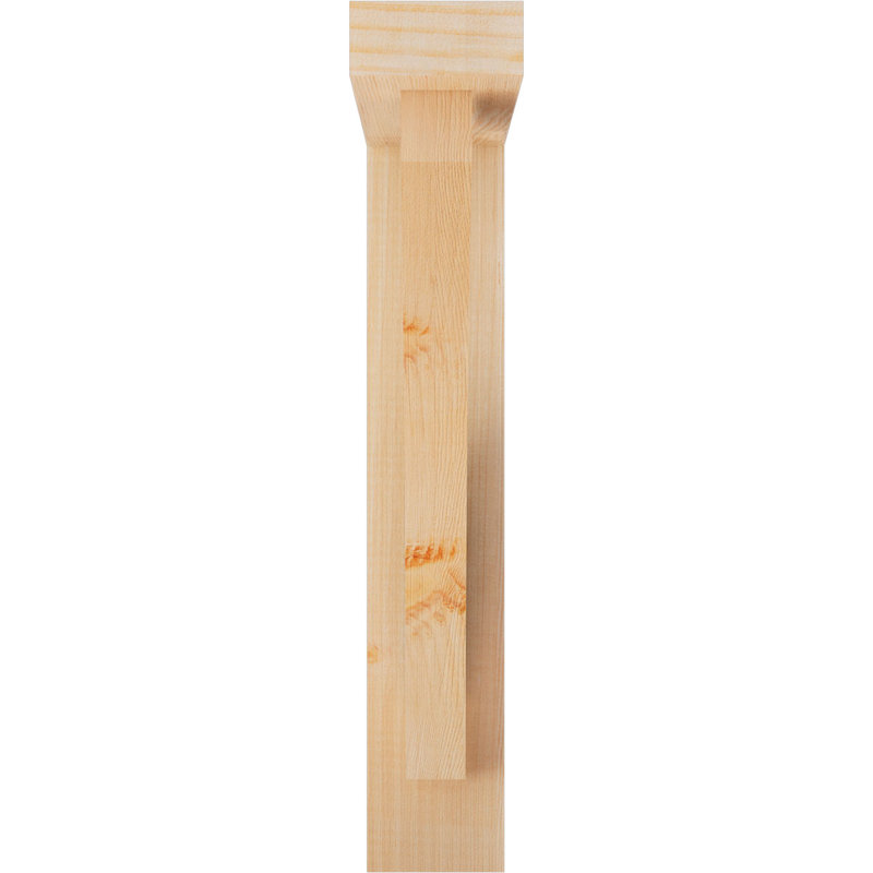 Support à blocs l 3 1/2 po x P 16 po x H 20 po Thorton avec support décalé, sapin Douglas, 20 x 16