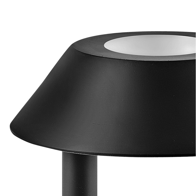 Aura Low Voltage Integrated LED Metal Pathway Light, Black