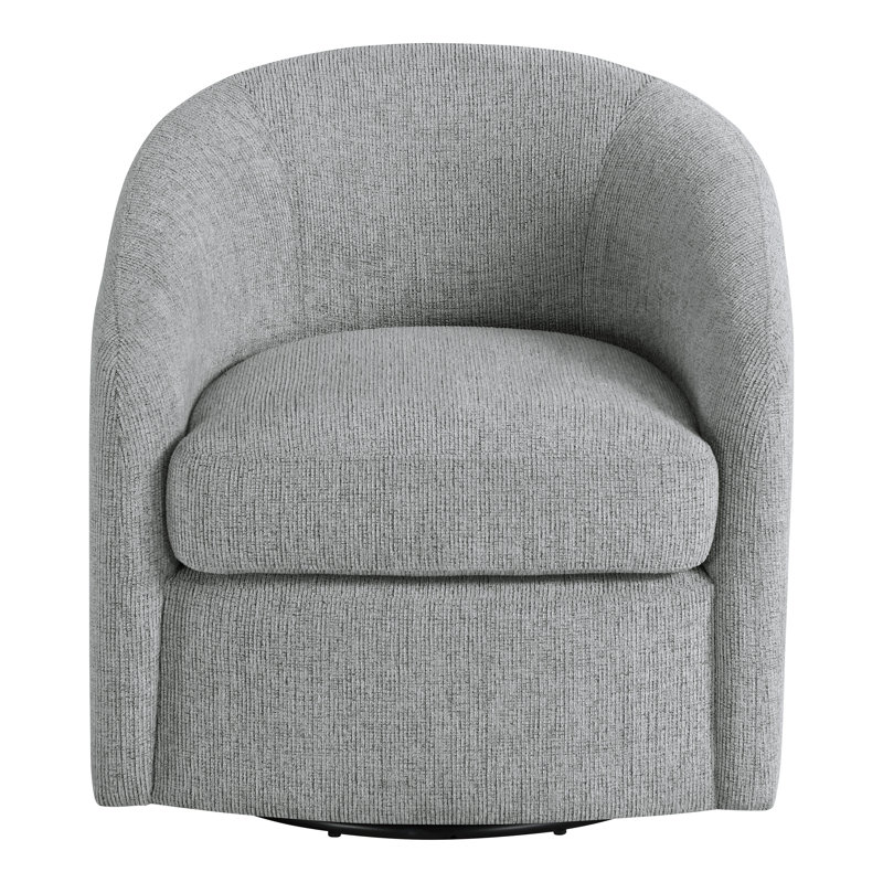 Sandiso Barrel Swivel Chair, Dove Gray