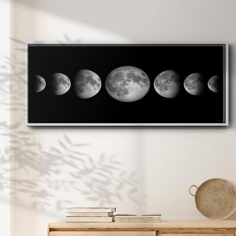 Lunar Phases- Framed Canvas