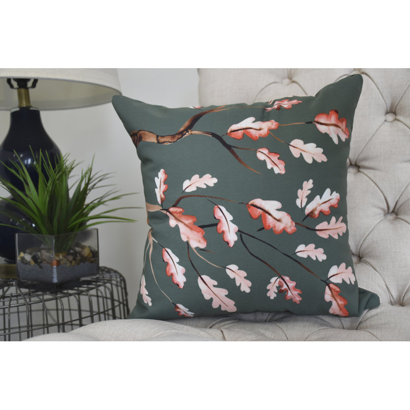 Coussin moelleux Harvest, 20 po x 20 po, Vert foncé