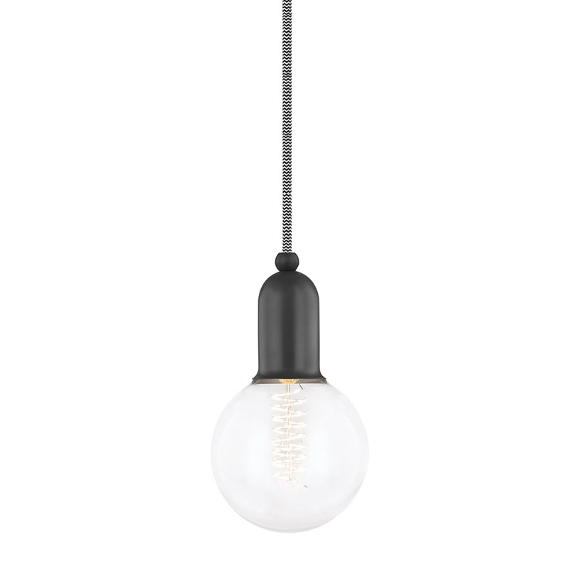 Luminaire suspendu à 1 lumière Saimi, Bronze vieilli