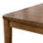 Bugrane Solid Wood Rounded Edge Rectangular Dining Table with Sunburst Pattern