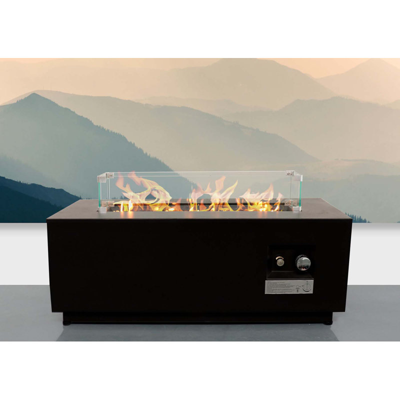 Hawraa Rectangle Steel Smokeless Fire Pit Table