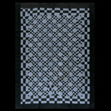 Antique Quilt Hallway Runner Wool Blue Rug