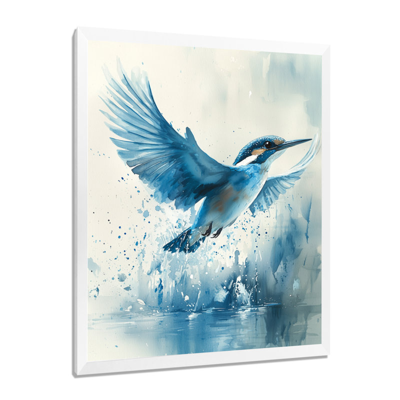 Webster - Animals Canvas Wall Art, 40" H x 30" W, Framed Print without Mat, White