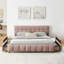 Structure de lit tapissier avec grand lit en chenille par RIDGEPOLE, rose-1023005271