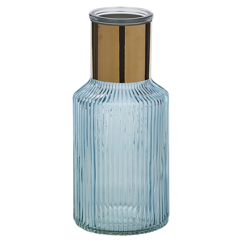 Agosto Glass Table Vase, Blue