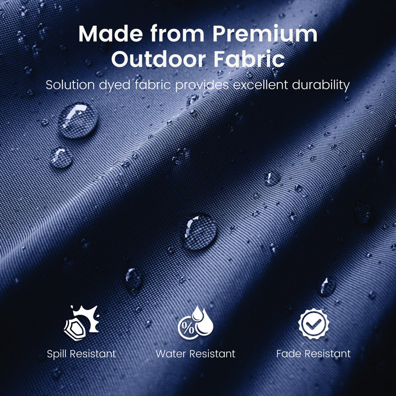 Outdoor 3.5'' Bench Cushion 42 X 18 Indoor And Outdoor Seat Cushions, 42" W x 18" D, Blue