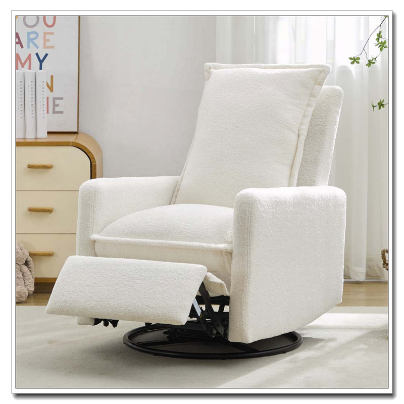 Fauteuil inclinable et pivotant, Blanc