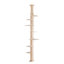 Arbre à chat de 9 à 9 pieds de hauteur réglable, condo vertical à plusieurs niveaux pour chat, centre d'activité avec cadre d'escalade et tablettes pour chats d'intérieur, naturel