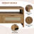 2 Tiers Boho Coffee Table with Storage,40” Mid Century Rattan Console Table with Drawers and Open Shelf, Wooden Center Coffee Table for Living Room/Apartment/Farmhouse/Bedroom/Small Place(Oak)