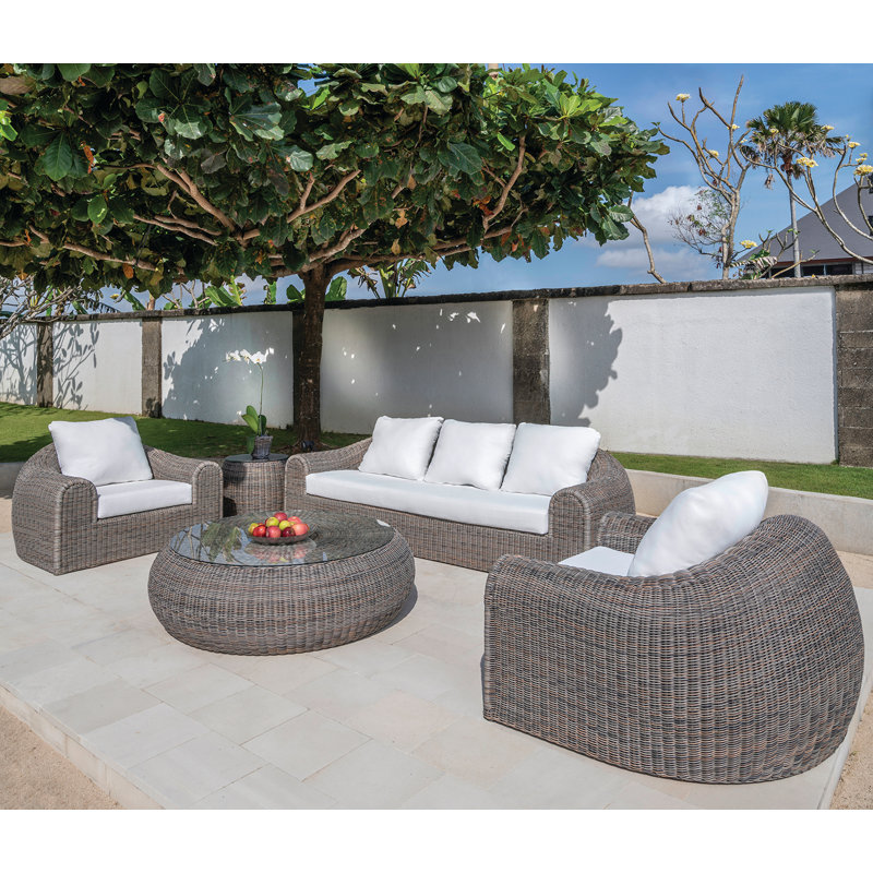Ojai Outdoor Round Coffee Table, Ojai Sunset