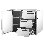  Ensemble d'armoires de cuisine extérieures l 28 po x H 22 po x P 19,5 po avec cloison idéale pour la cuisine extérieure