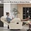 Fauteuil inclinable et oscillant manuel de 35,4 po de largeur-1784976525