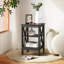 Grand lit tapissier avec 2 tables de chevet - Ensemble de chambre à coucher moderne-688668851-688668852