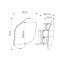 Burko Wavy Wall Mirror with Hidden Storage Shelves-1047807455