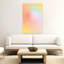 Le Soleil Gradient Orb, une impression d'art mural abstraite, colorée et onirique représentant un paysage naturel.-871342601