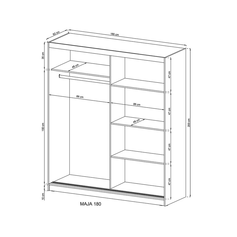 Manufactured Wood Wardrobe