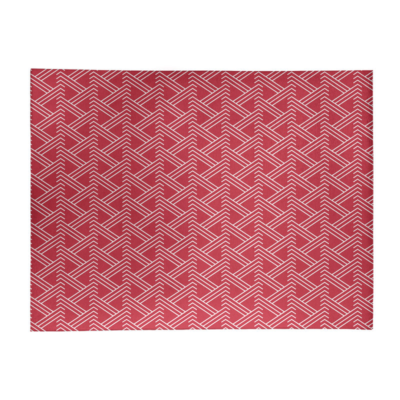 Chenille Geometric Indoor Rug, Rectangle 4' x 6'