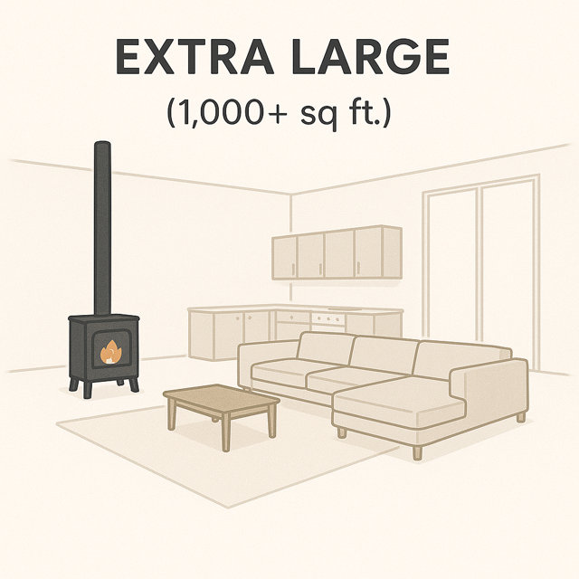 Extra large (1000+ sq ft.)