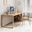 Bureau rectangulaire en bois massif Burlywood-757130290