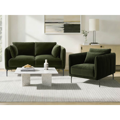 Rae 2 Piece Upholstered Living Room Set