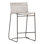Ezra Powder Coated Iron and Flat Weaved Rope Outdoor 34" Tall Counter Stool